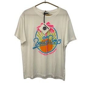 DAYDREAMER The Beach Boys California Dreamin Graphic T Shirt Medium White Cotton